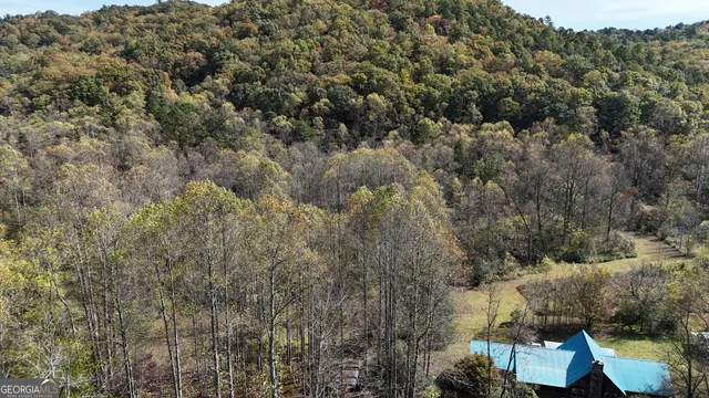 an aerial view of residential house with outdoor space