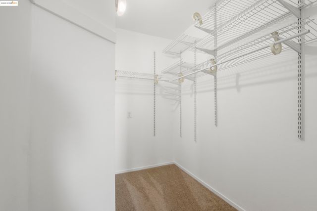 a view of small space with empty racks