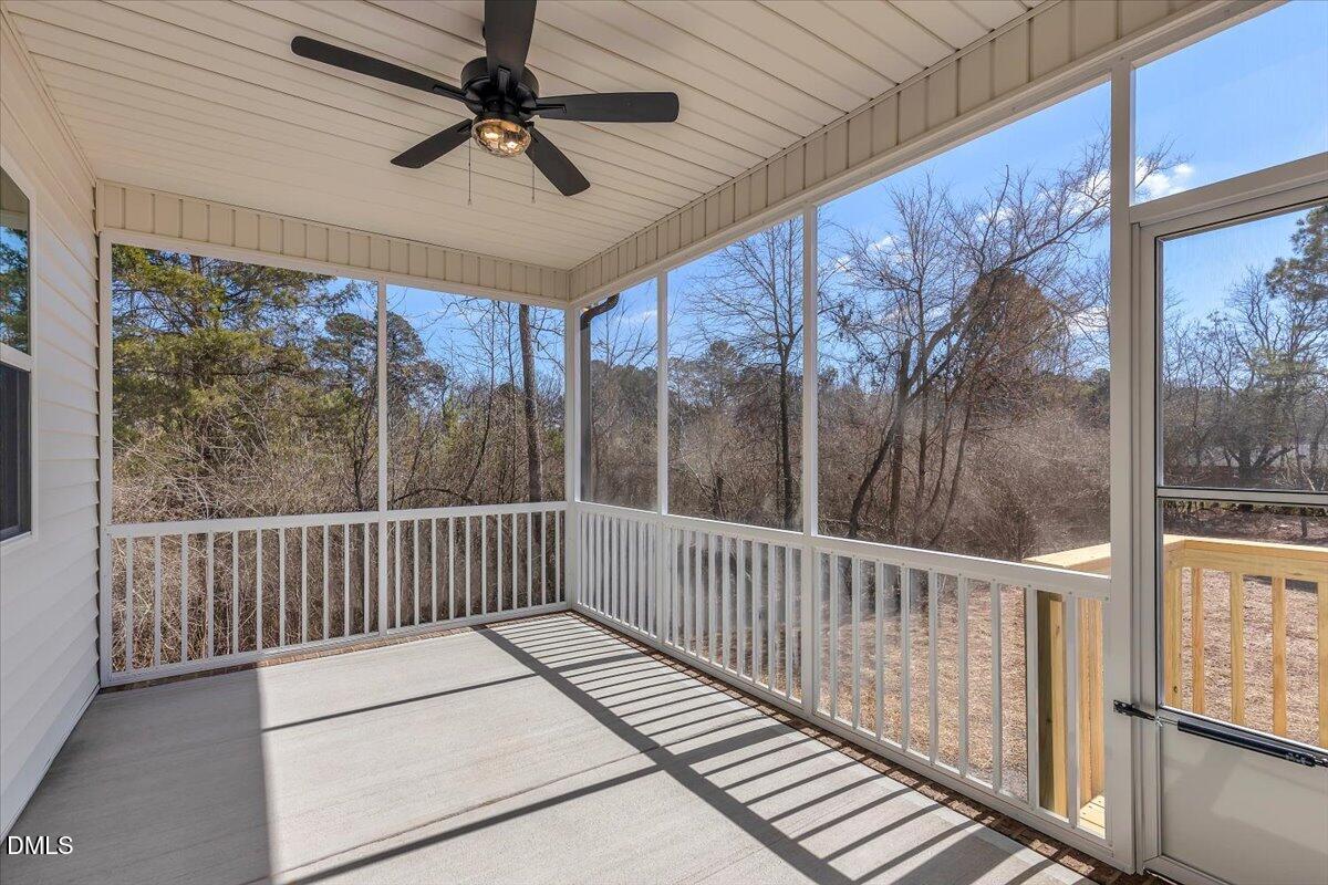 12615 Mallard Rock Drive Zebulon, NC 27597 - Photo 56 of 89 a view of a balcony with furniture