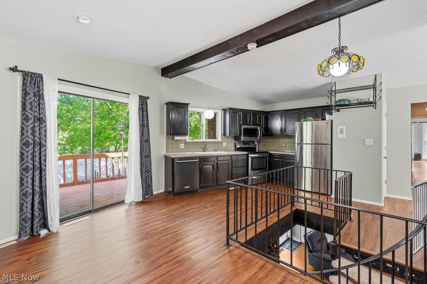6885 Kepler Road Clinton, OH 44216 - Photo 13 of 42 Kitchen with Slider to Deck