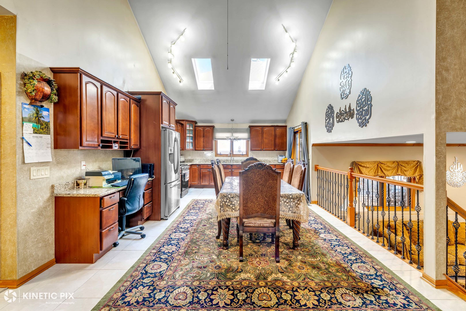 8619 Linder Avenue Burbank, IL 60459 - Photo 9 of 40 a dining room with furniture a rug and wooden floor