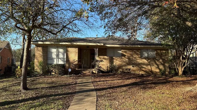 a front view of a house