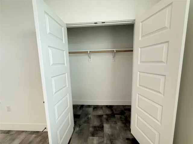 a close view of a refrigerator in kitchen
