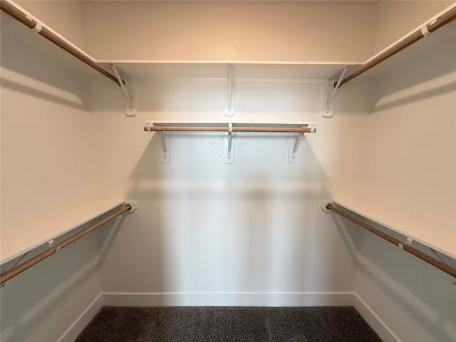 a close view of closet