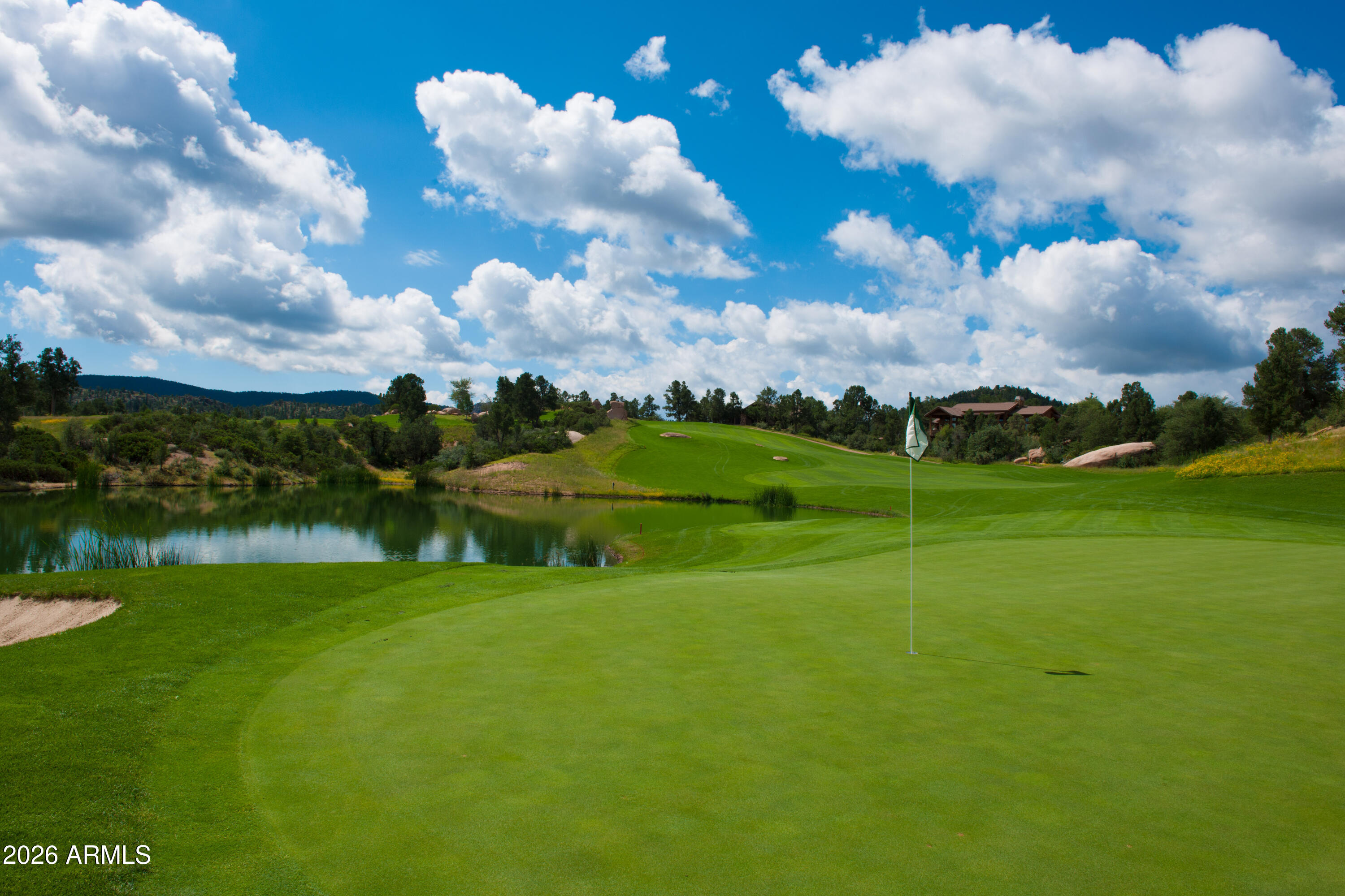 3103 East Game Trail, Unit 253 Payson, AZ 85541 - Photo 9 of 12 a view of a golf course with a lake