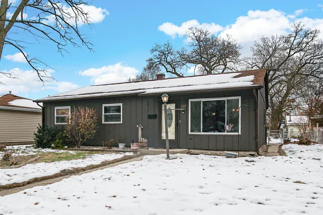 a front view of a house