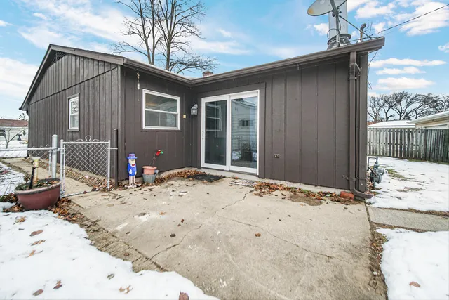 a backyard of a house