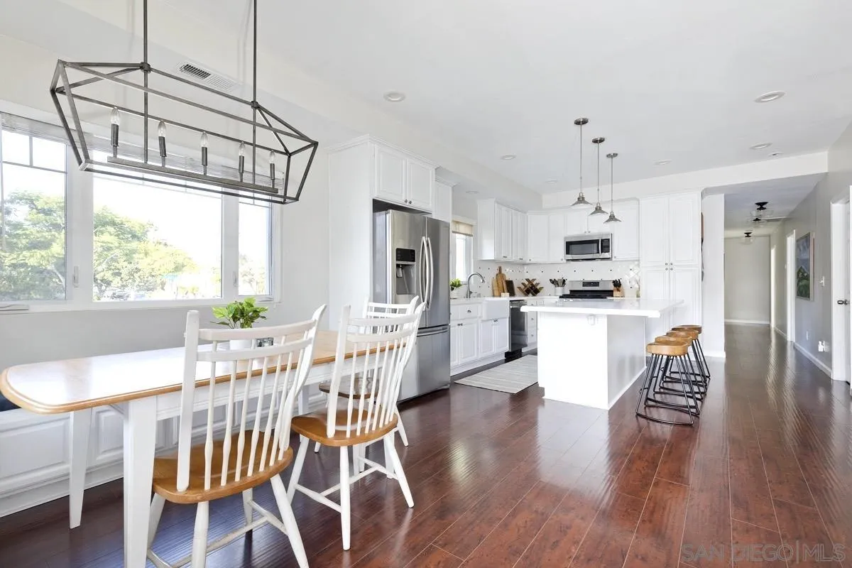 1448 Third Street Coronado, CA 92118 - Photo 4 of 30 a view of a dining room with furniture kitchen and wooden floor