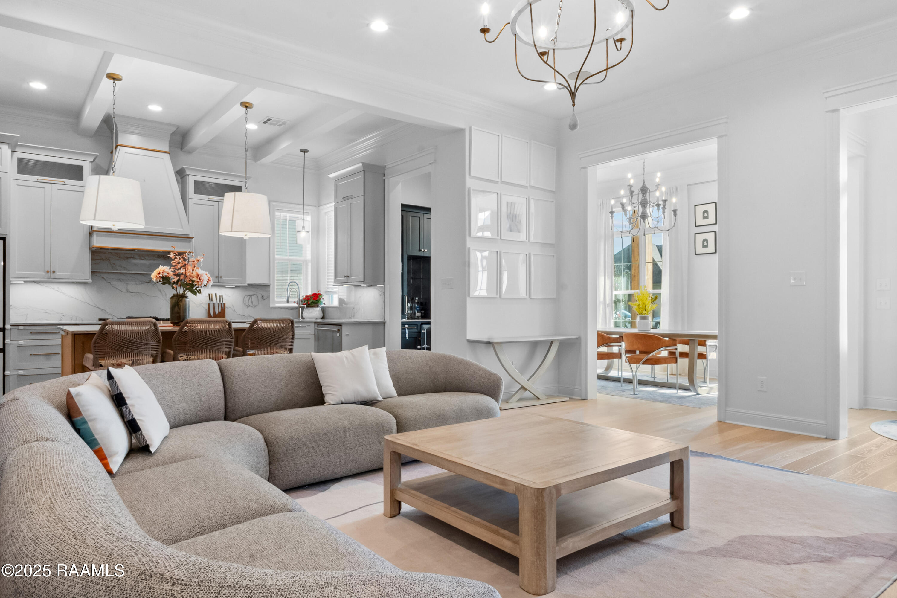 209 Stoney Shadow Drive Lafayette, LA 70508 - Photo 8 of 42 LIving room open to dining and kitchen
