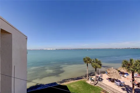a view of an ocean from a balcony