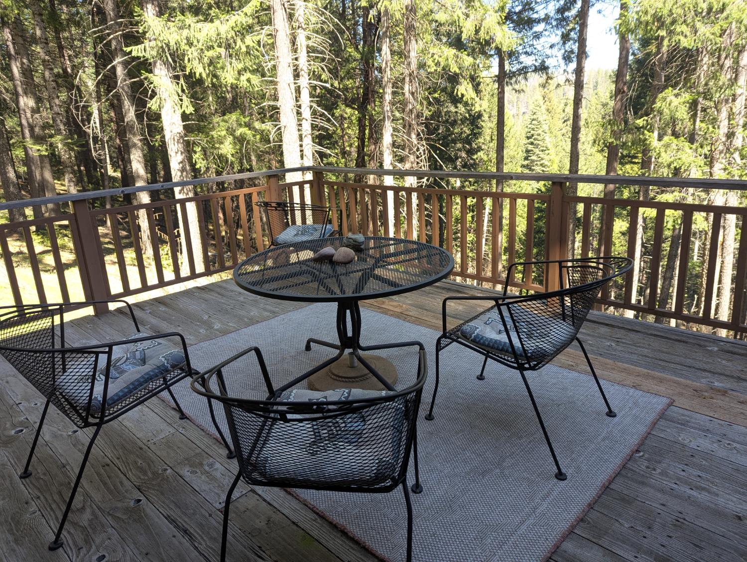 6105 Little Mountain Road Somerset, CA 95684 - Photo 13 of 21 wooden deck with outdoor dining area