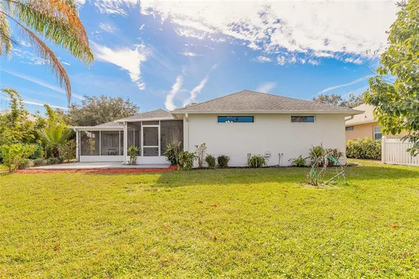 a view of a lake with a city view
