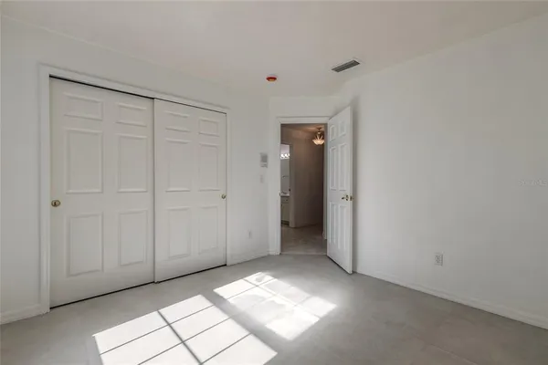 an empty room with window