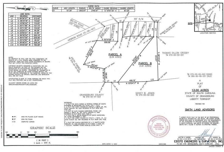 1482 Hebron Road Neeses, SC 29107 - Photo 26 of 26 Parcel B for sale