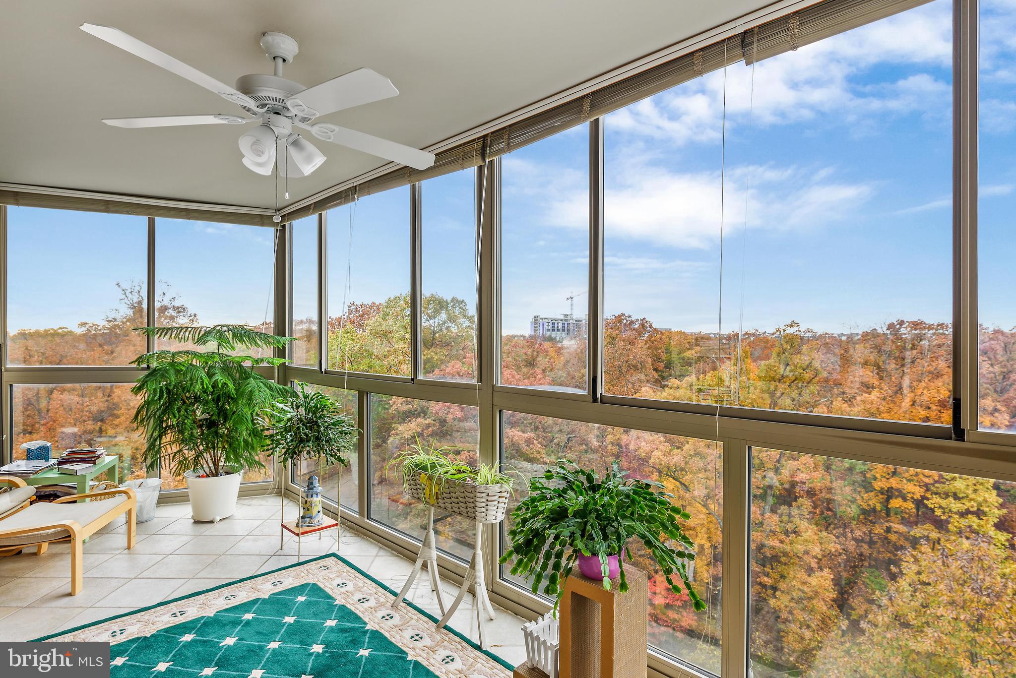 19385 Cypress Ridge Terrace, Unit 801 Leesburg, VA 20176 - Photo 2 of 21 Left side of the sun room, nature views