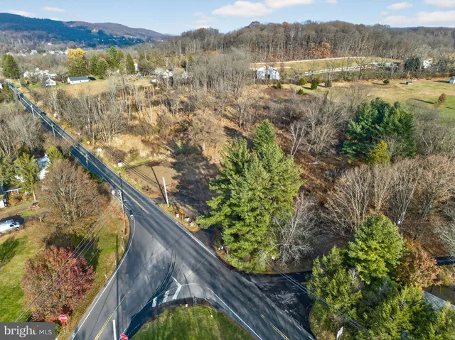 a view of a lake with a mountain