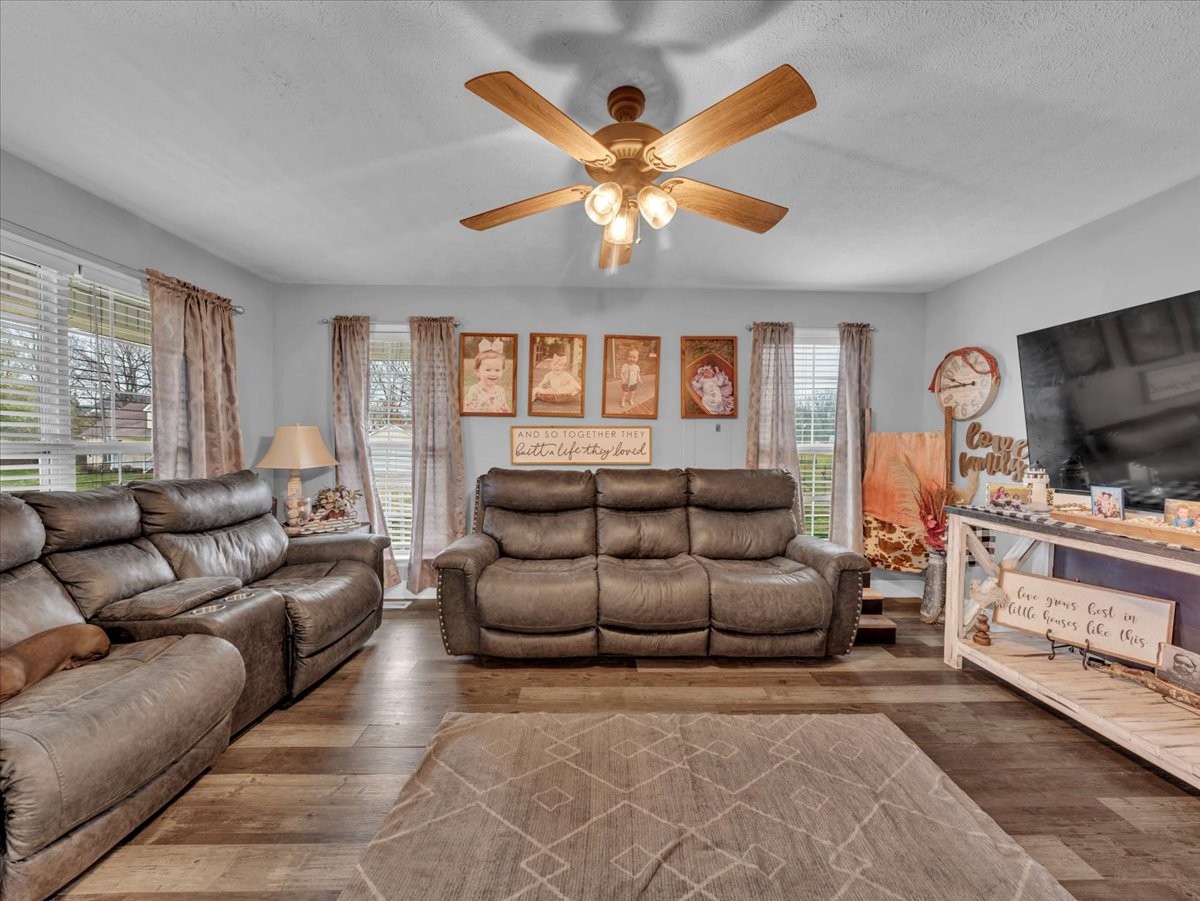 9 Merideth Lynn Road Fayetteville, TN 37334 - Photo 8 of 31 a living room with furniture and a flat screen tv