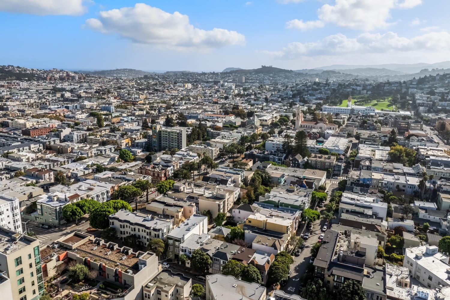 639 14th Street San Francisco, CA 94114 - Photo 40 of 54 an aerial view of a city