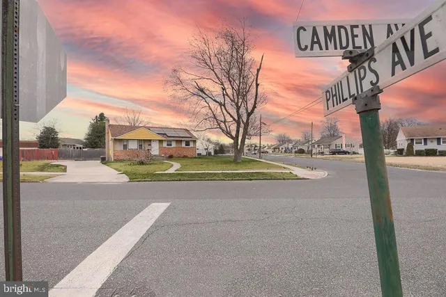 a view of a street with houses