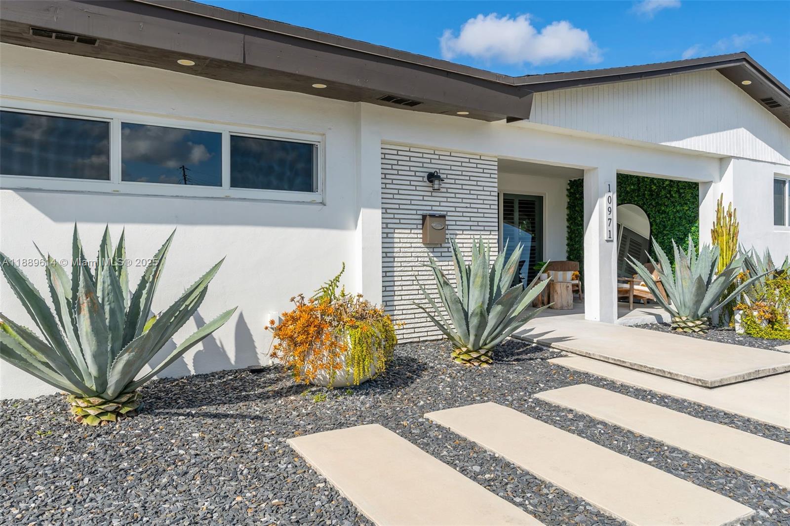 a view of a entryway front of house