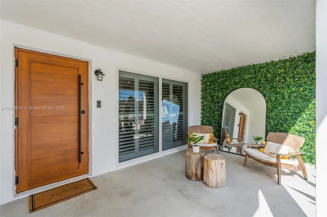 a room with furniture and a window