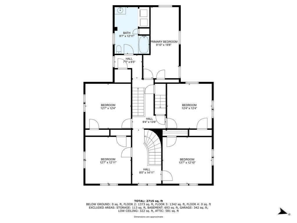 37 School Street Merrimac, MA 01860 - Photo 33 of 34 a black and white photo of a floor plan