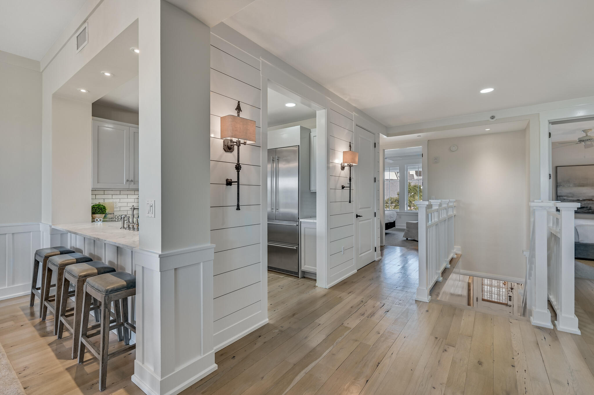 37 Compass Point Way South, Unit 108 Inlet Beach, FL 32461 - Photo 13 of 65 a view of kitchen with furniture and wooden floor