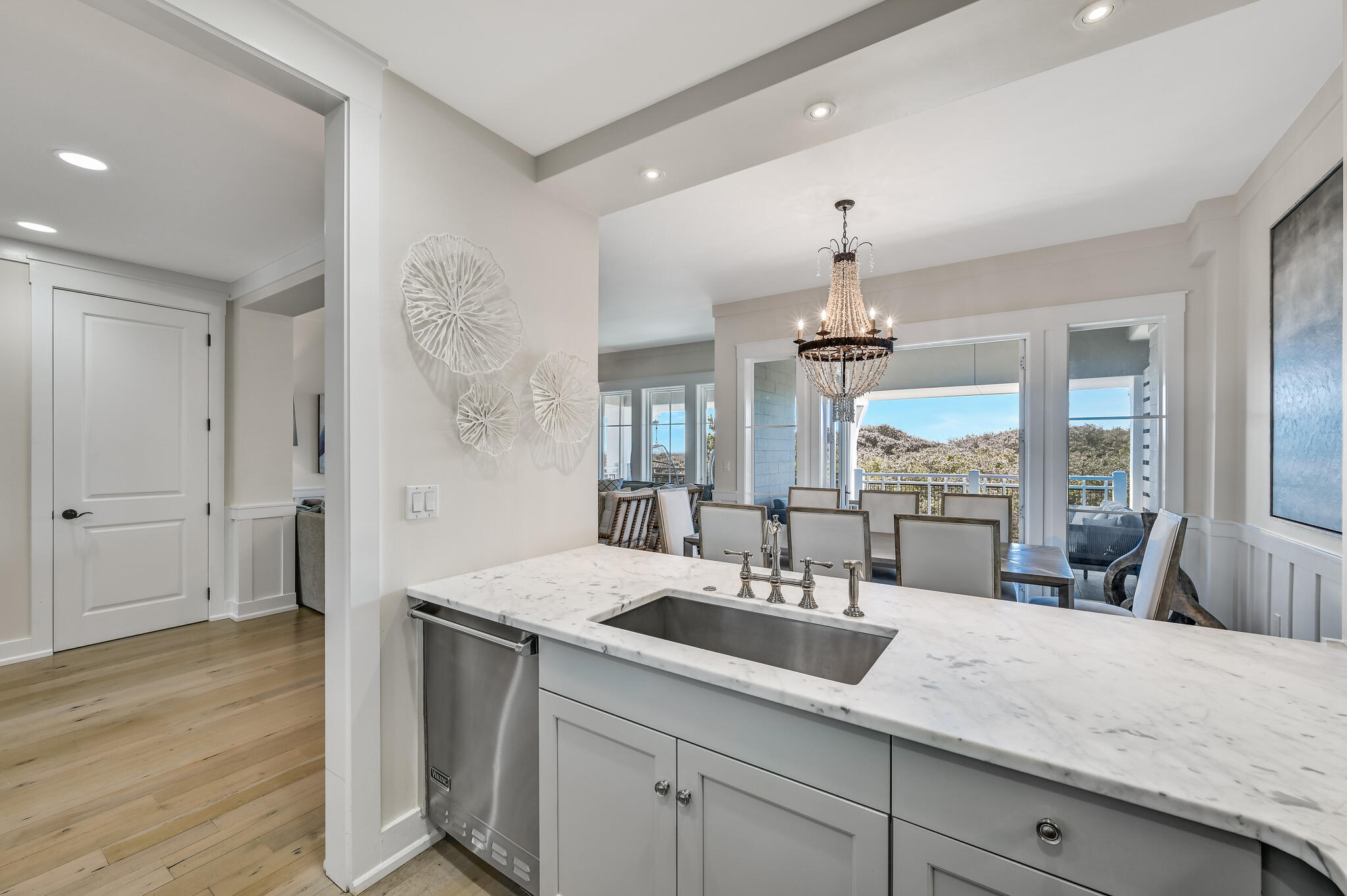 37 Compass Point Way South, Unit 108 Inlet Beach, FL 32461 - Photo 15 of 65 a bathroom with double vanity and a mirror