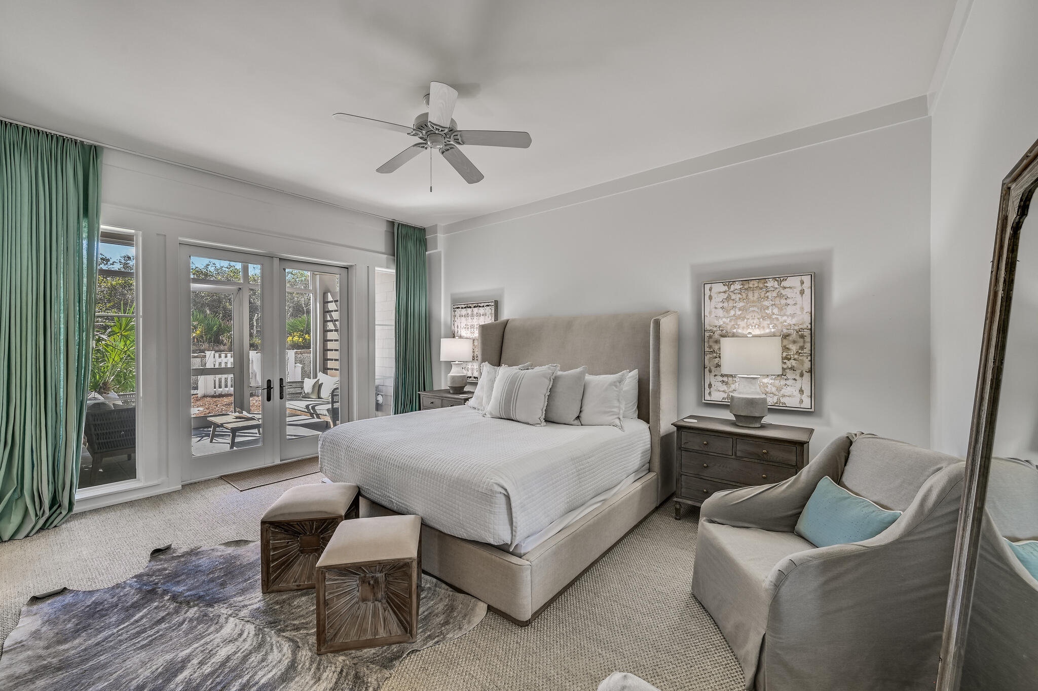 37 Compass Point Way South, Unit 108 Inlet Beach, FL 32461 - Photo 18 of 65 a bedroom with a bed and a couch