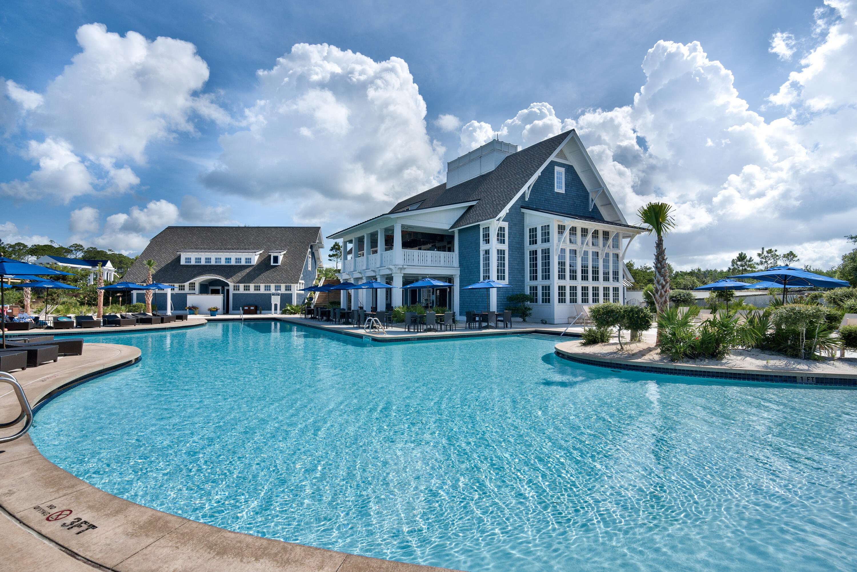 37 Compass Point Way South, Unit 108 Inlet Beach, FL 32461 - Photo 63 of 65 a view of a house with swimming pool and sitting area