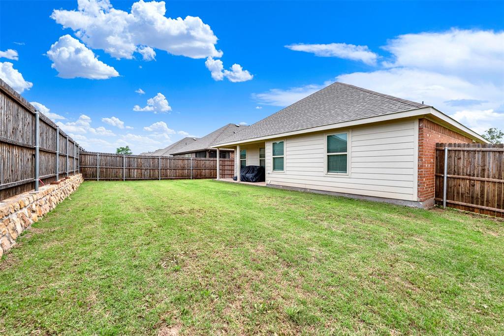 720 Willow View Way Princeton, TX 75407 - Photo 27 of 33 a view of a backyard with plants and large trees
