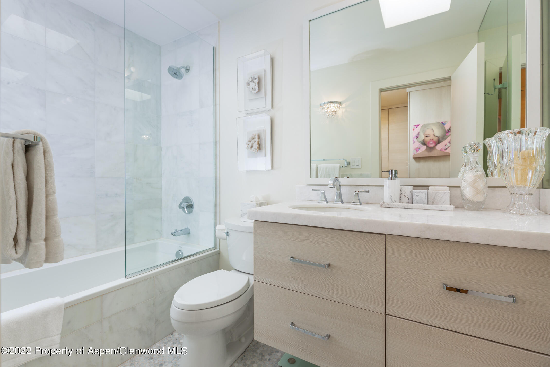 124 East Durant Avenue, Unit 2 Aspen, CO 81611 - Photo 8 of 15 a bathroom with a sink toilet and shower