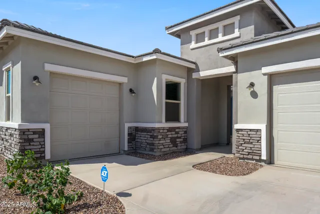 a front view of a house