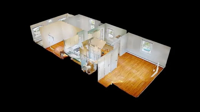 a view of a house with a outdoor space