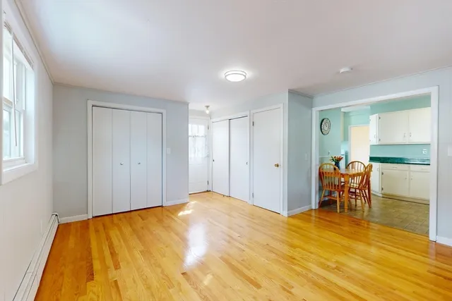 a view of a bathroom with bathroom and shower