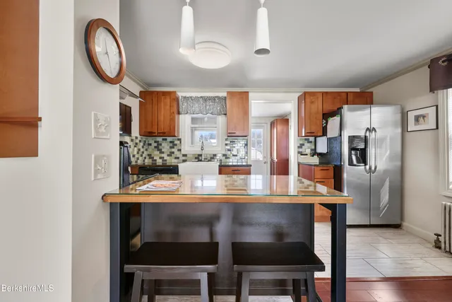 a dining room with furniture and a table