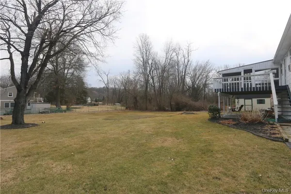 a house view with a garden space