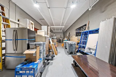 a view of storage and utility room