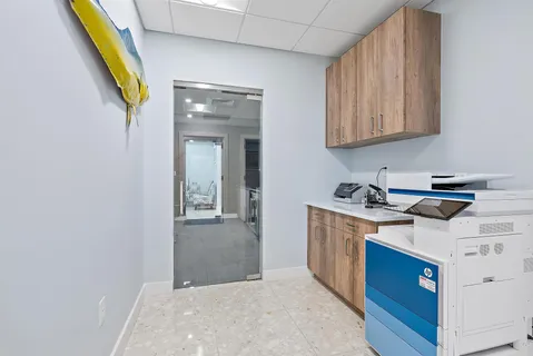 a view of an empty room