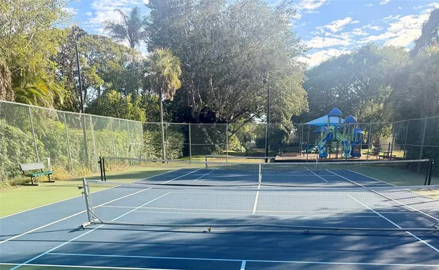 a view of a tennis court