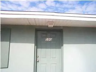 a close view of door