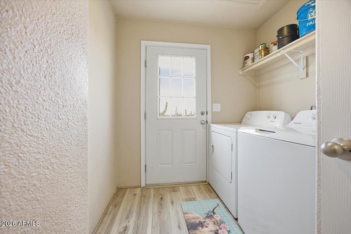 33597 South Davis Ranch Road Marana, AZ 85658 - Photo 37 of 48 a utility room with dryer and washer