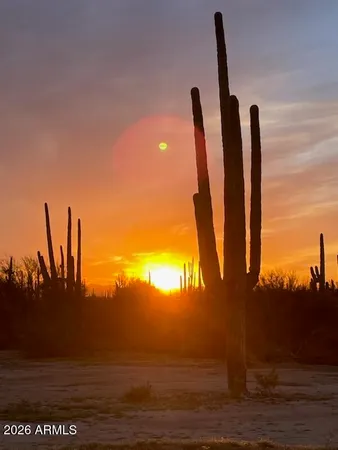 a view of sunset