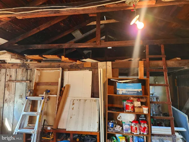 a view of storage and utility room