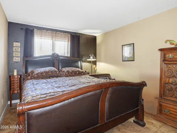 an aerial view of residential building and parking space