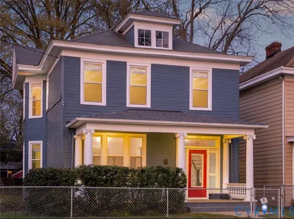 a front view of a house