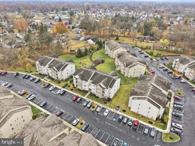 an aerial view of a city