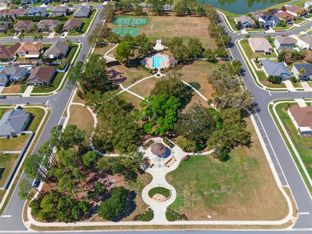 650 Setting Sun Drive Winter Garden, FL 34787 - Photo 49 of 60 an aerial view of a house with a yard and lake view