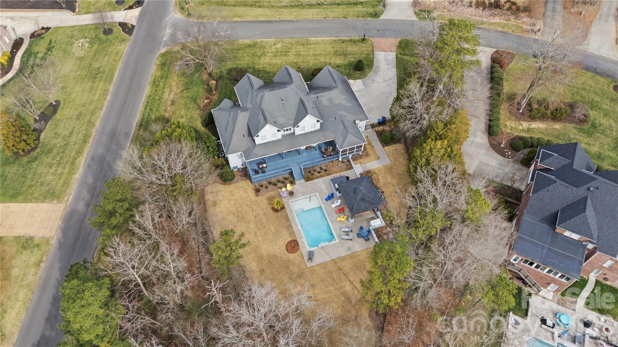 704 Mayfield Court Fort Mill, SC 29715 - Photo 3 of 48 an aerial view of residential house with outdoor space