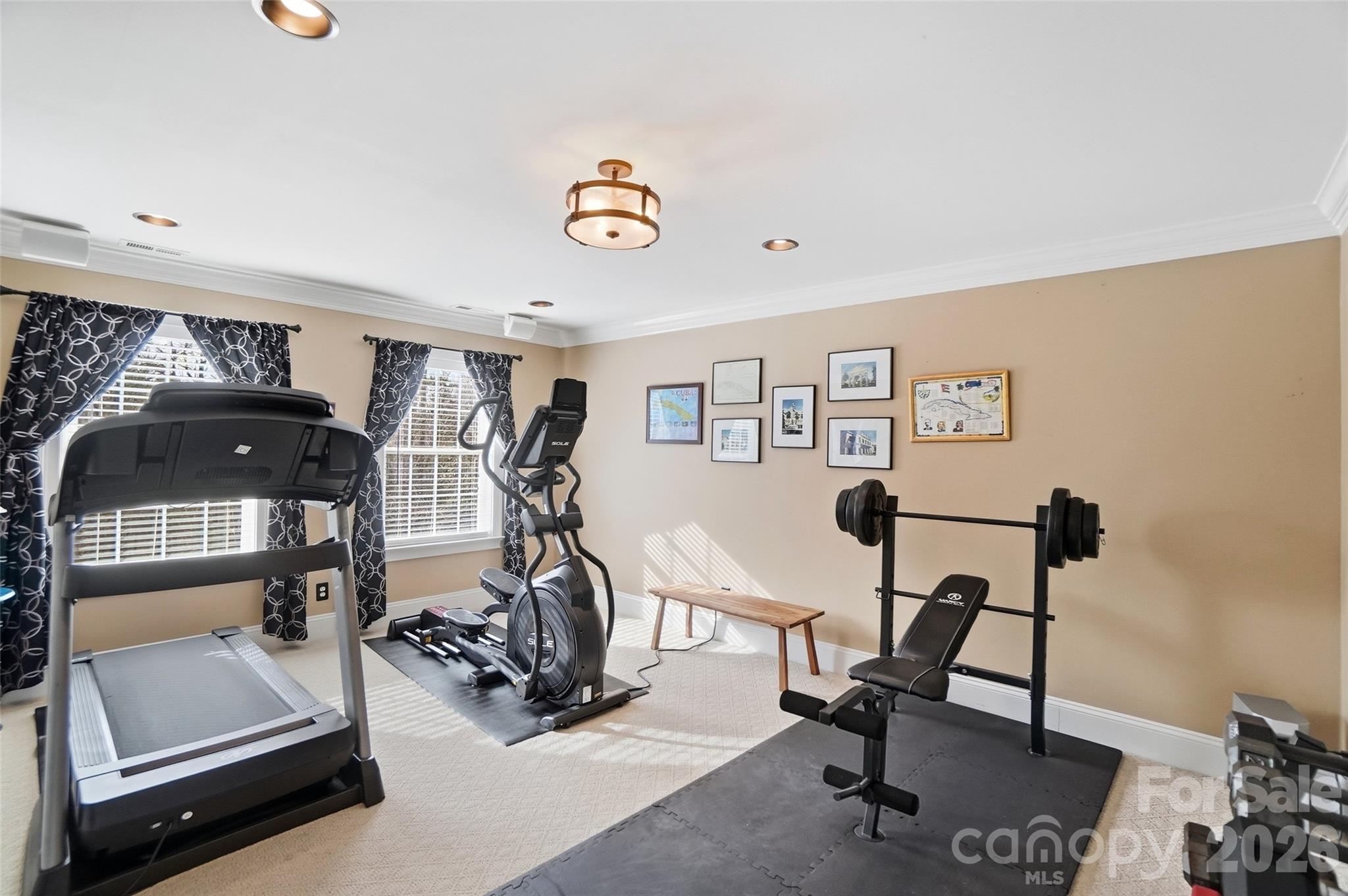 704 Mayfield Court Fort Mill, SC 29715 - Photo 34 of 48 a view of a room with gym equipment